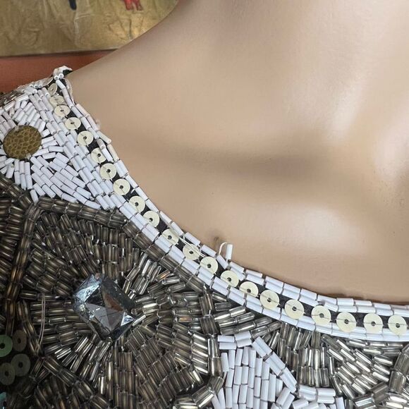 Meghan LA sequined beaded boho dress tunic - Picture 11 of 15